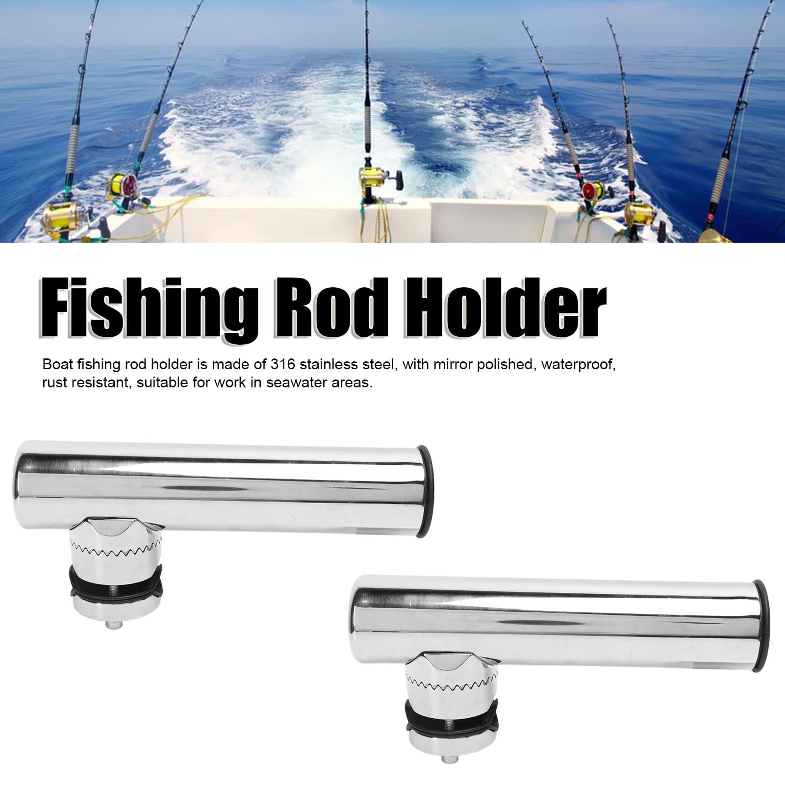 Support de canne à pêche pour bateaux de pêche - Support de canne à pêche réglable à Support de canne à pêche pour bateaux de pêche - Support de canne à pêche réglable à