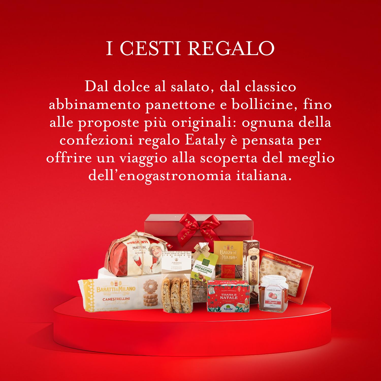 EATALY – Peccati di Gola – Cesto Gastronomico con Specialità Italiane – Box con 9 Dolci Golosi – Confezione Elegante – Perfetto per Regali e Occasioni Speciali