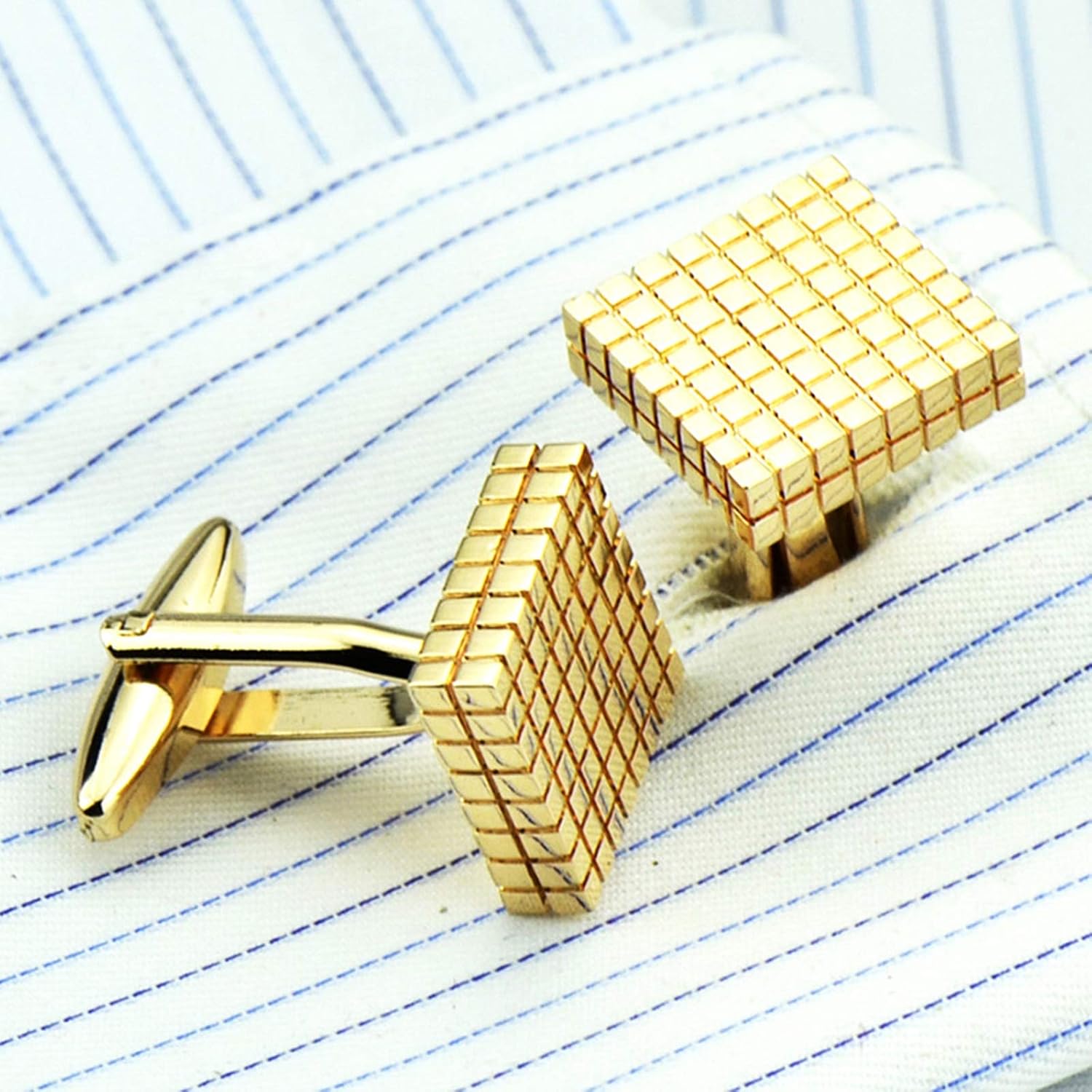 Daesar Copper Cufflinks Cuff Link Jewelry Square Square Gold Cufflinks and Studs