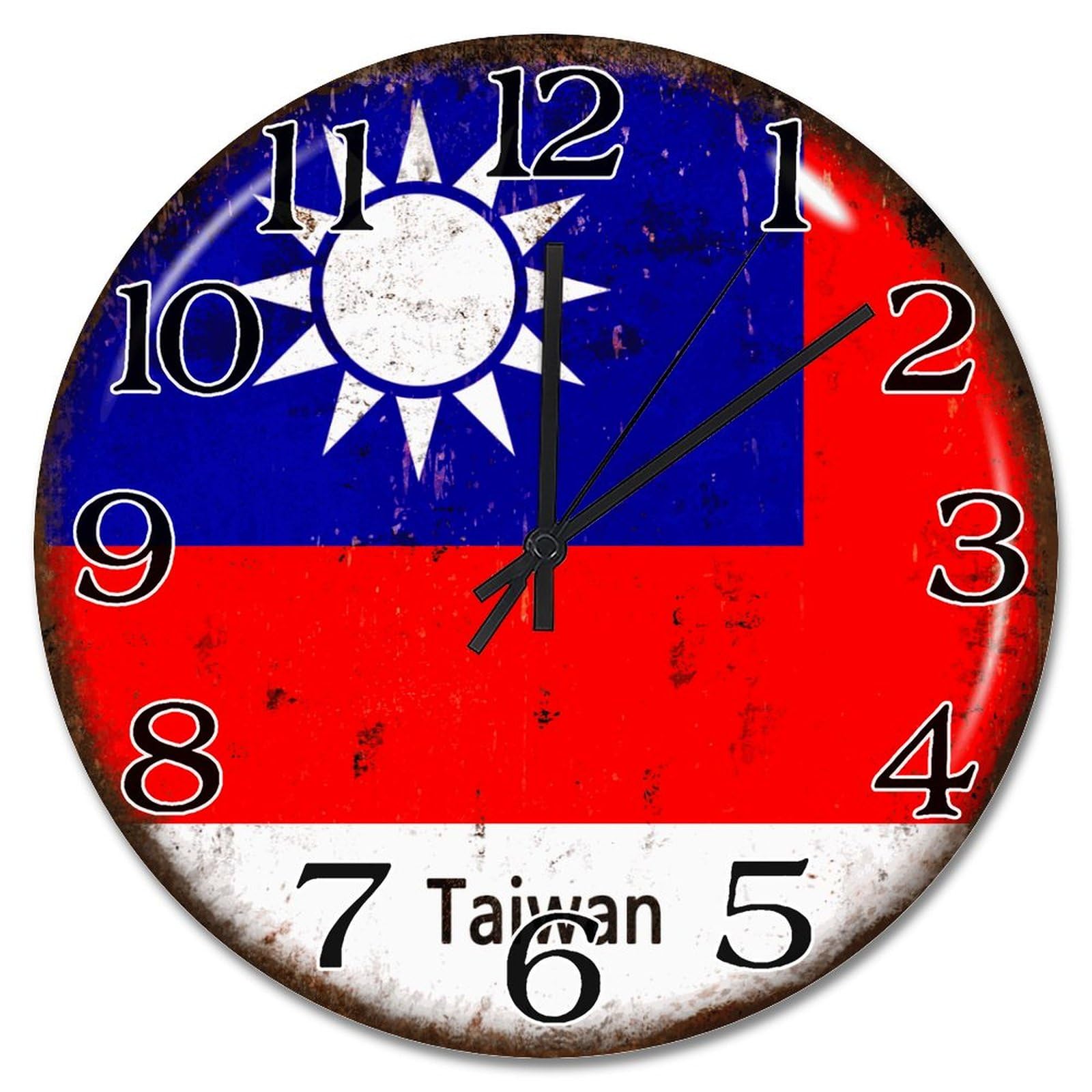 Horloge murale de Taiwan cadeau souvenir pour ami étranger