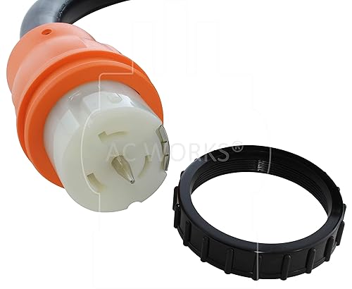 Miniatura 4 de AC WORKS Generador a interruptor de transferencia Adaptador de caja de entrada de 50 amperios (generador de 15 pies 14-50P 50 amperios a CS6364)