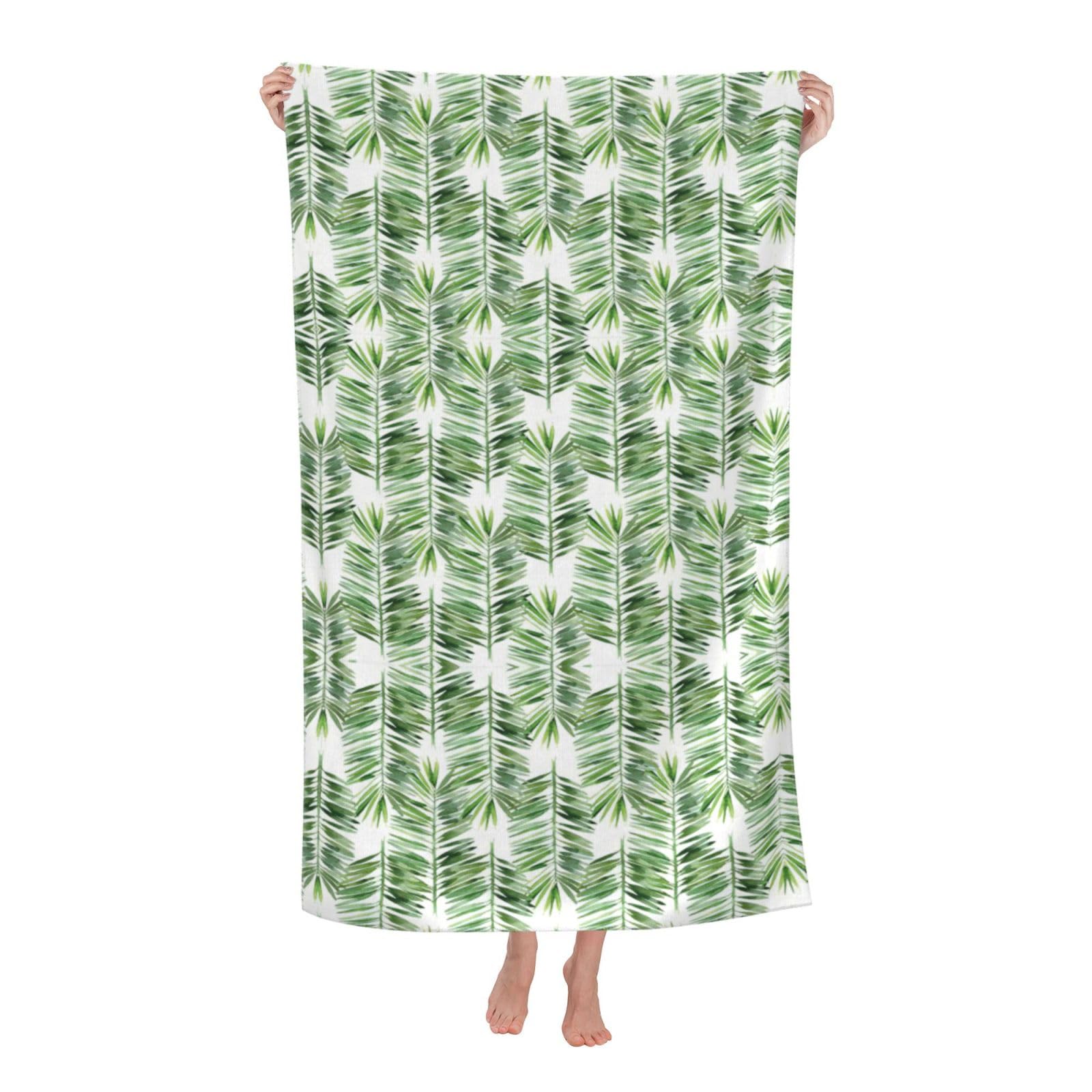 CHAbu Palm Tree1 Adult Beach Towels Microfibre Quick Dry Lightweight Beach Travel Swimming Camping Yoga Fitness
