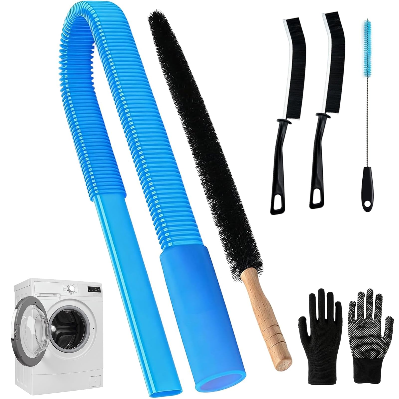 6 Pack Dryer Vent Cleaner Kit Lint Vacuum Attachment for All Vacuums