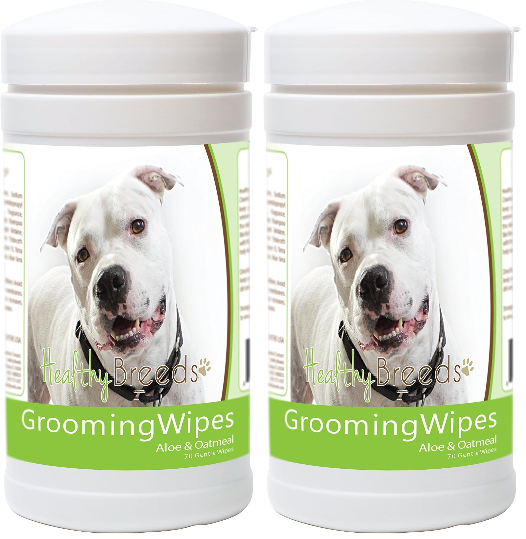Healthy Breeds Pit Bull Grooming Wipes 70 Count (Pack of 2)