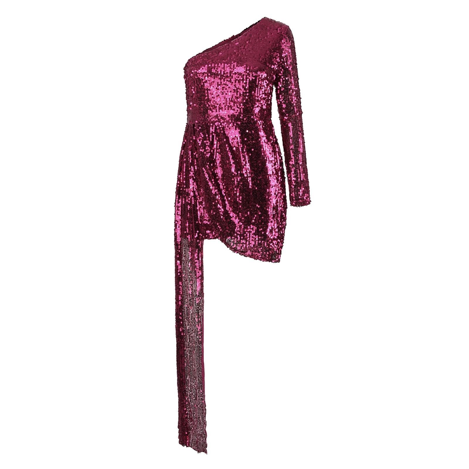 Mini Robe Moulante à Paillettes pour Femmes, Sexy, en Maille froncée Scintillante, Robes de soirée et de Sortie Robes pour Femmes Printemps Court