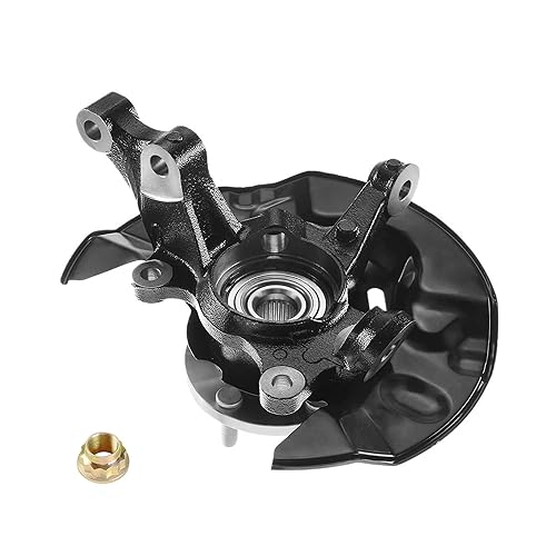 Miniatura 9 de Par de cojinetes de rueda delantera izquierda y derecha, conjunto de nudillos de dirección para Toyota Corolla L4 1.8L Sedan 698-389 2005 2006 2007