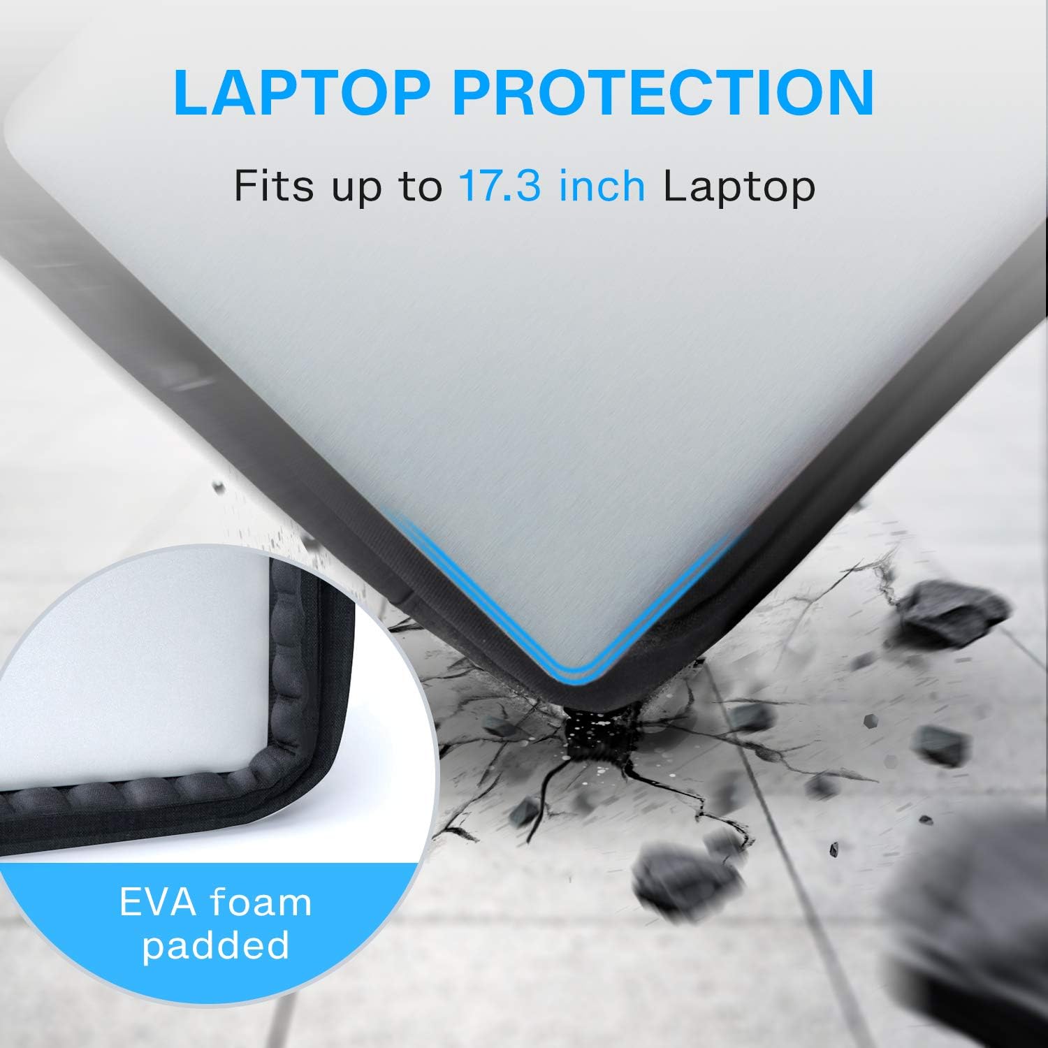 Black Friday - 80% OFF 17.3 Inch Laptop Bag,BAGSMART Expandable Briefcase,Computer Bag Men Women,Laptop Shoulder Bag,Work Bag Business Travel Office,Lockable,Black