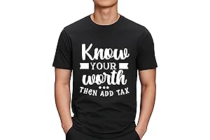 Know Your Worth, Then Add Tax T-Shirt: A Powerful Reminder for Moms