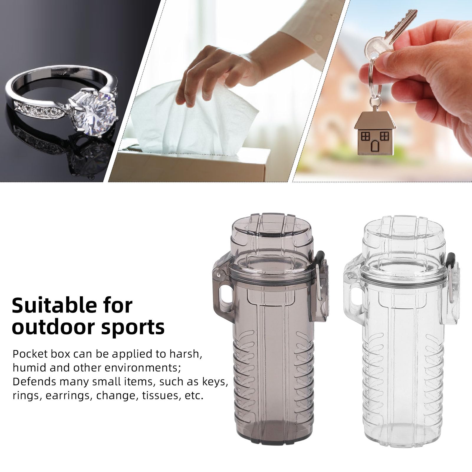 Lot De 2 Boîtiers étanches IP56 Pour Briquet – Noir, Compact, Pour Camping Et Randonnée