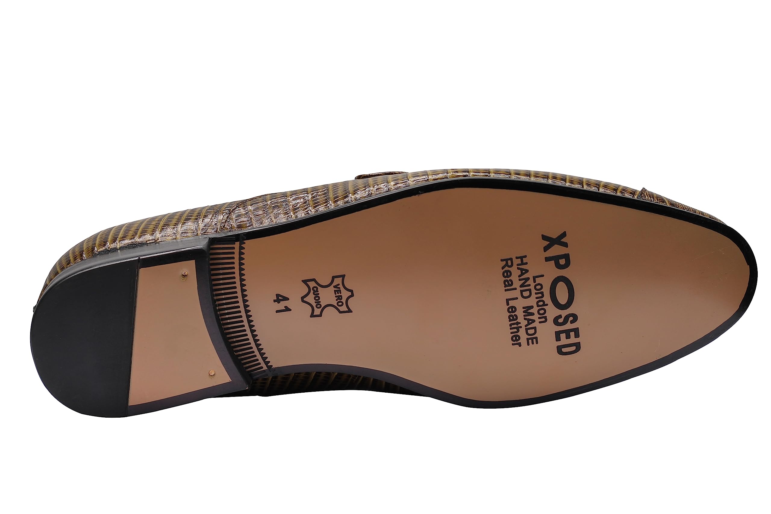 Mocasines de Vestir de Boda con Hebilla de Caballo para Hombre con Efecto de Piel de Serpiente Verde de Cuero Real para Hombre