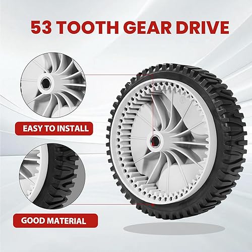 Miniatura 4 de 583719501 Ruedas de tracción delantera 194231X460 para cortacésped autopropulsado Craftsman Drive, paquete de 2