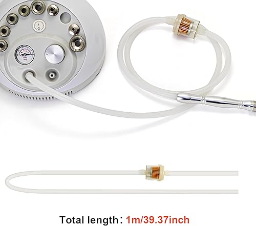 Miniatura 4 de Tubo de silicona de 39 pulgadas con tubo de filtro de papel, piezas de repuesto para equipos de vacío, máquina de belleza de microdermoabrasión de