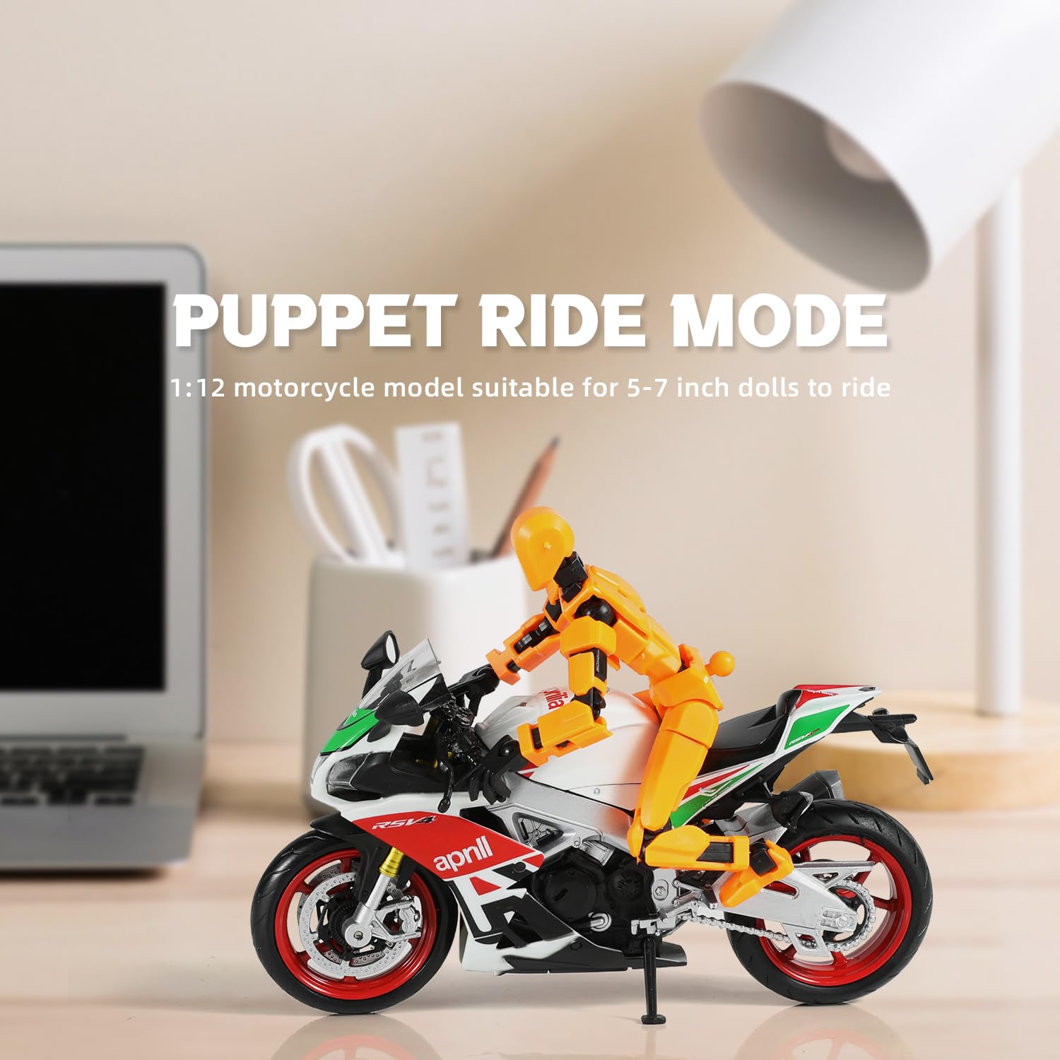 Risopen Aprilia RSV4 RR1000 Motorcycle Model - Diecast -5