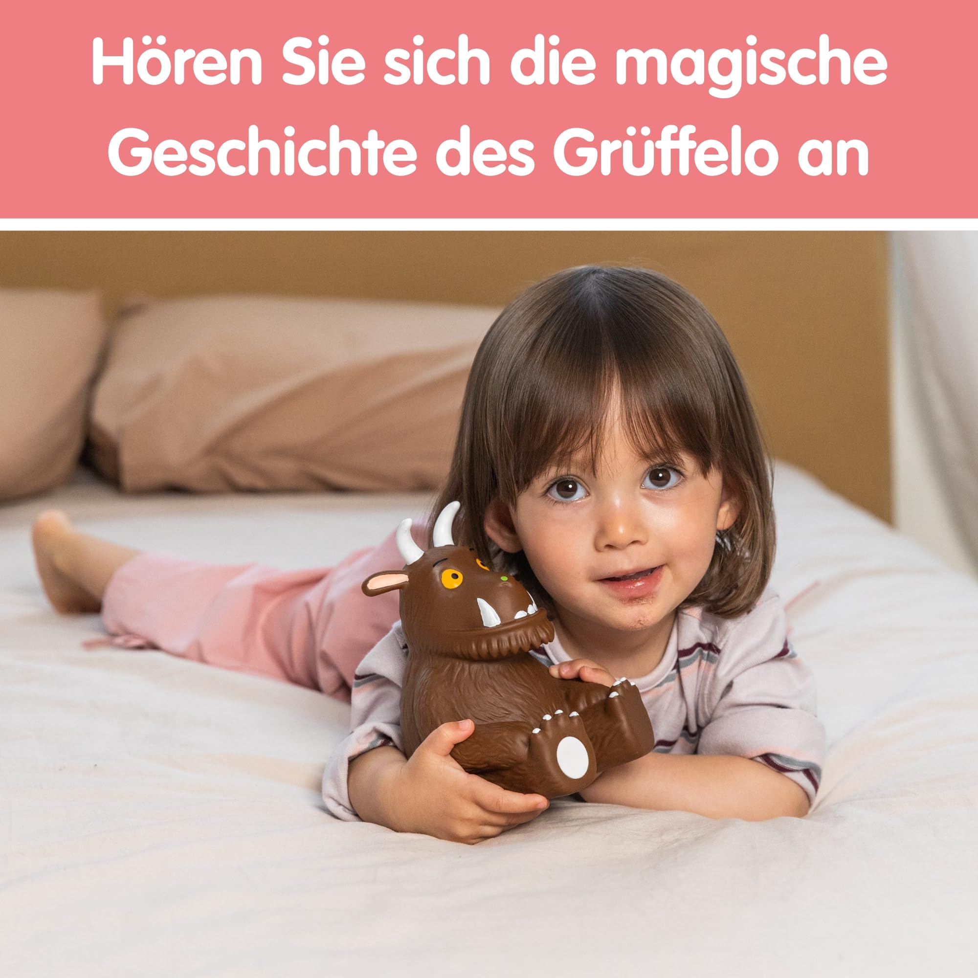 Jumbo Ich lerne - Der Grüffelo – Mein erster sprechender Begleiter, 4 Spielmodi, 90 Minuten Geschichten, Liedern & Nachtlicht für Kinder – Interaktives elektronisches Lernspielzeug, ab 3 Jahre