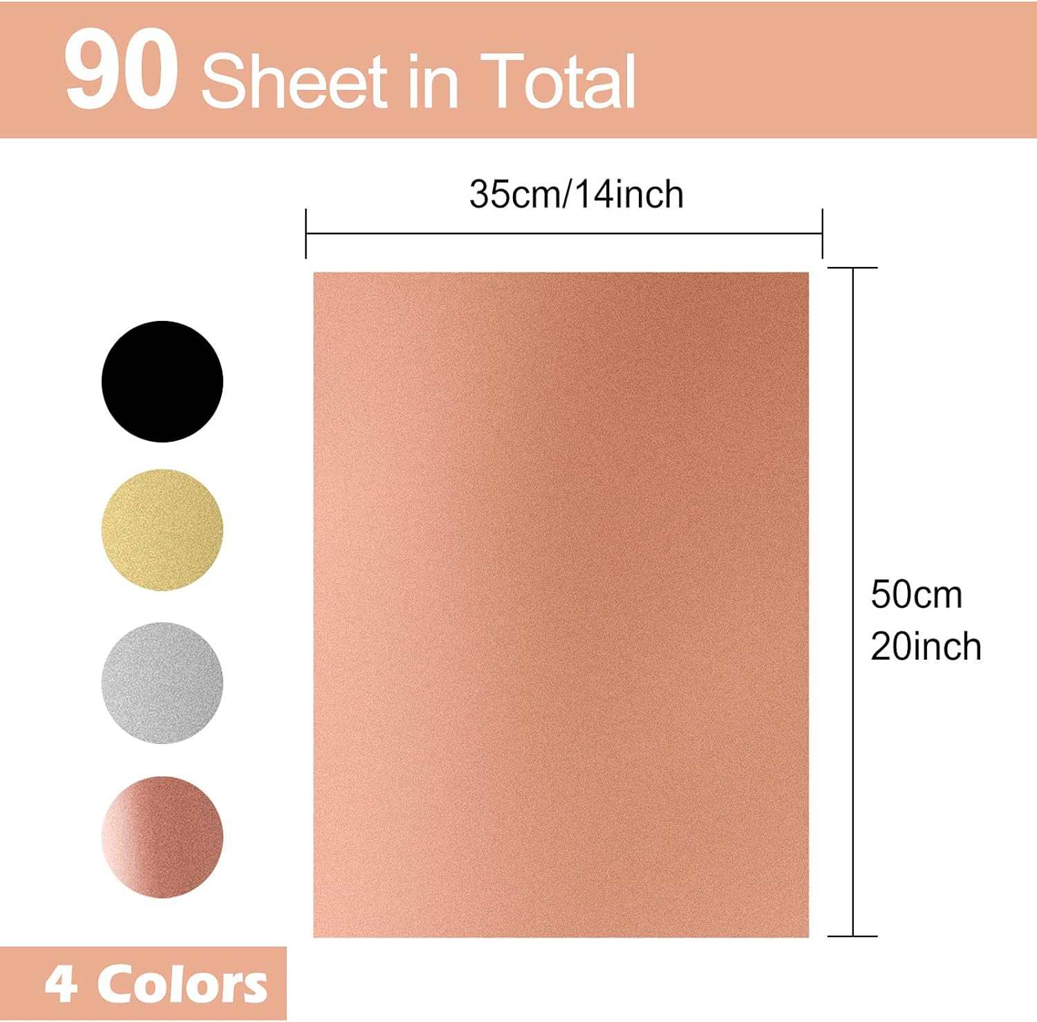 MIAHART 90 Sheets Metallic Gift Wrapping Paper Tissue Paper Bulk for Christmas Weddings Birthday Graduation Party Decor DIY Arts Crafts 20x14Inch (Metallic Gold Silver Rose Gold and Black) : Arts, Crafts & Sewing