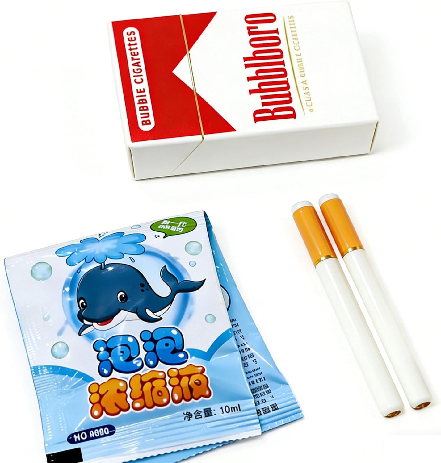 Bubble Cigarette Pack Realistic Fake Cigarette Bubble Blower | Mini Cigarette Bubbles Maker for Stress Relief, Novelty Fidget Toy, Funny Party Favor, Prank Gift & Desk Toy for Adults — Amazon image 6