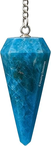 Vista 67 de Péndulo de cristal para adivinación - Cristales de radiestesia certificados y piedras curativas para el equilibrio del chakra y meditación - Mejora