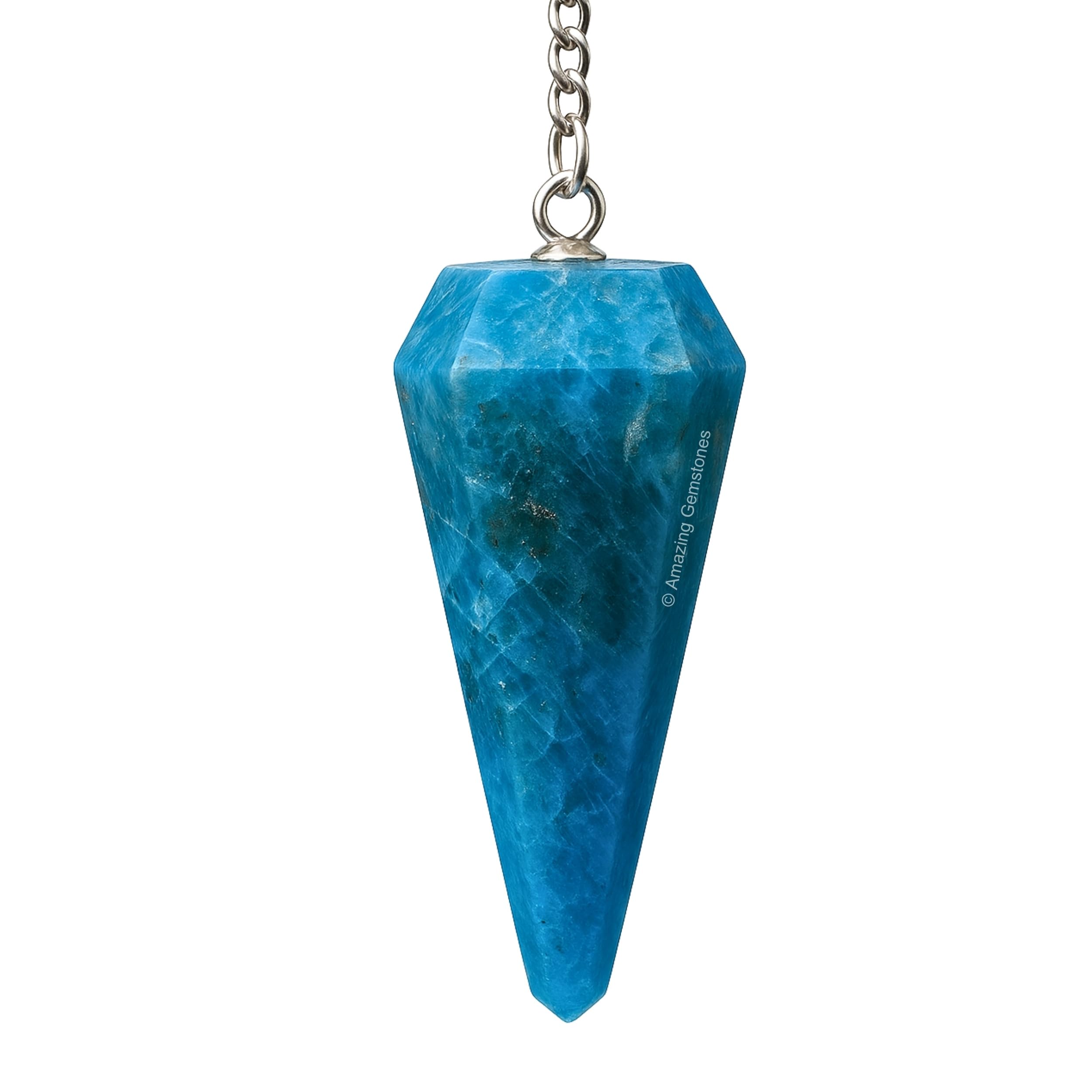 TALXMY Pendolo Di Cristallo 7 Chakra – Per Divinazione E Meditazione, Con Resina E Corda, Esagono
