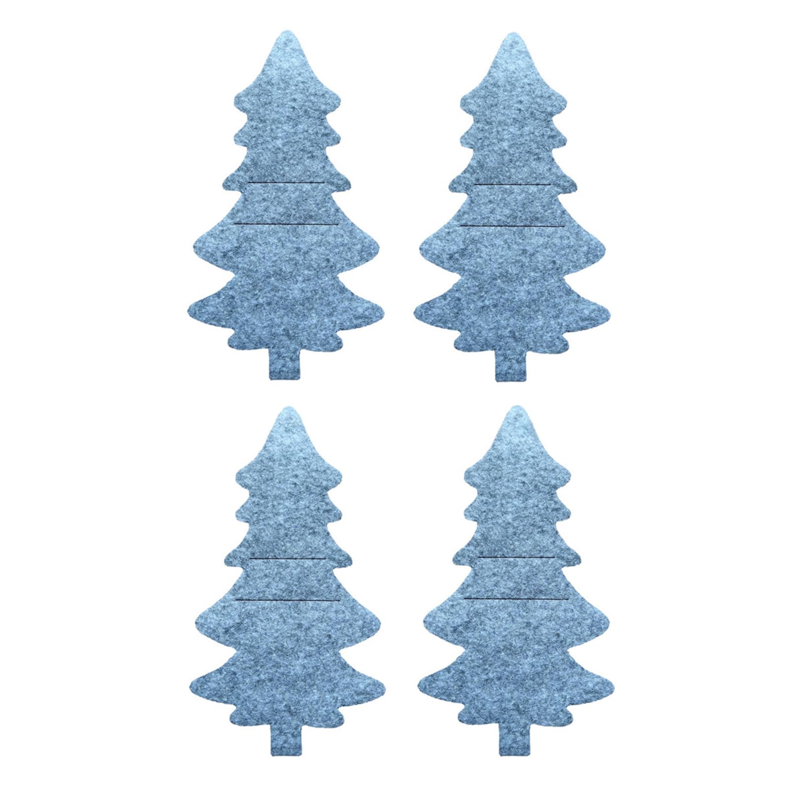 Tsophreniq 4pcs Cutlery Bag Pocket Christmas Tree Snowflake Fork Knives Spoon Holders for Kitchen Tableware Organizer Home Decor Christmas Cutlery Holder for Party