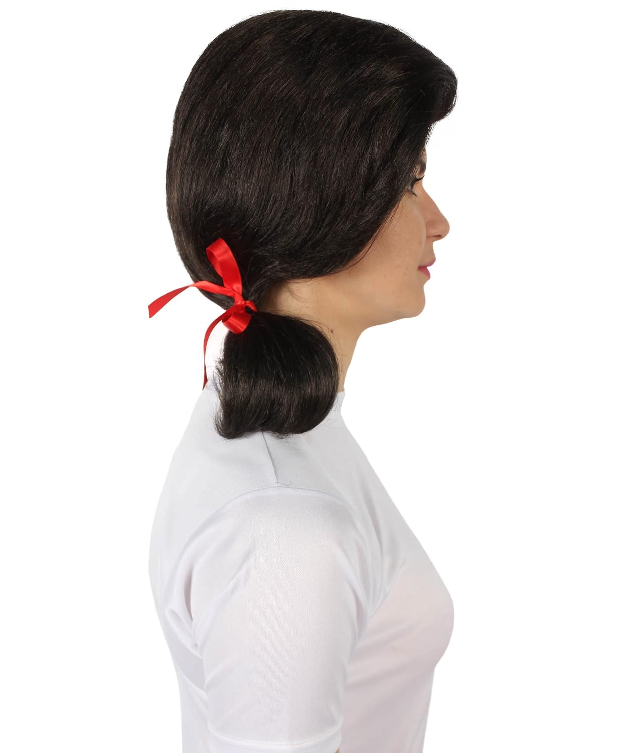 HPO Adult Women’s Island Sitcom Multiple Color Options Pigtail Wig, Synthetic Soft Fibers, Perfect for your Halloween & Group Party! (Brown)