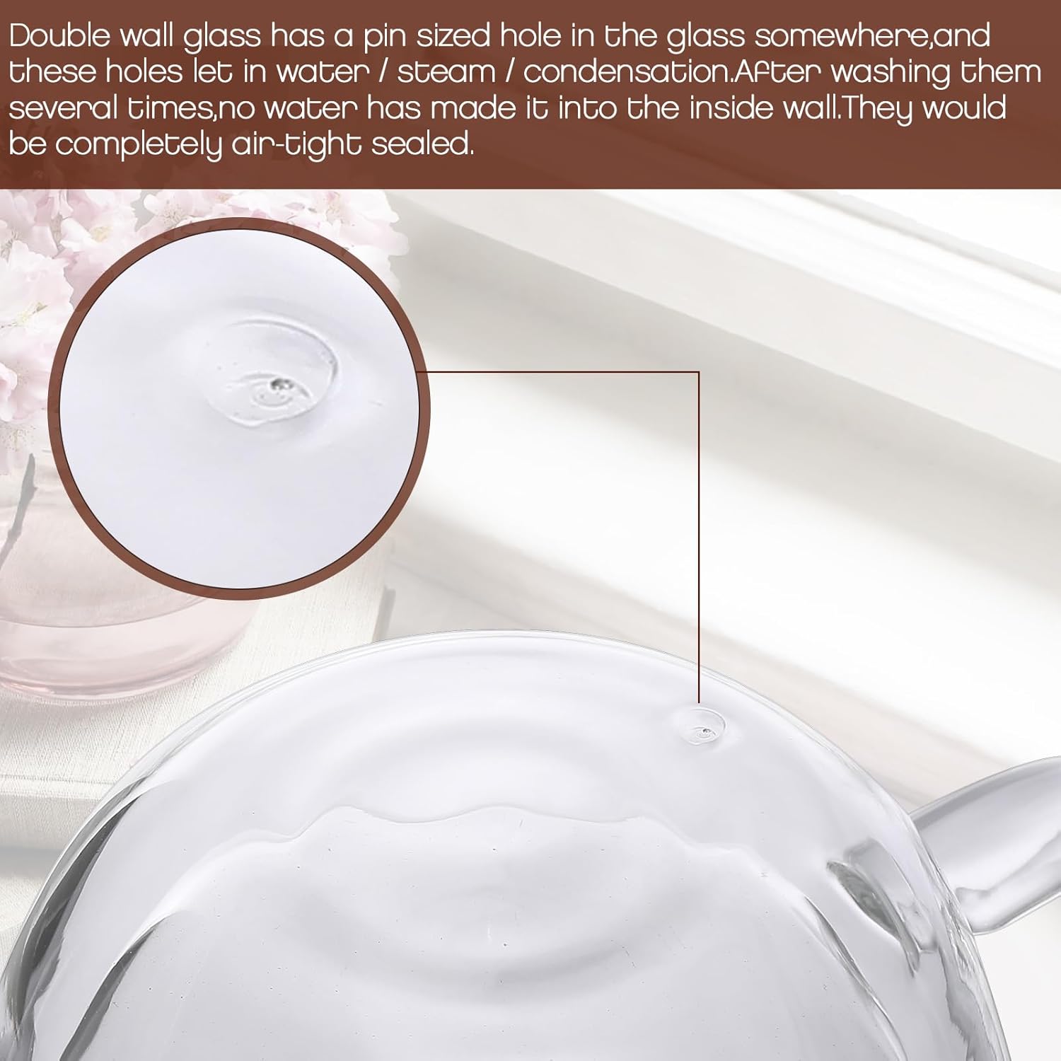 Gerrii Espresso Cups Double Walled Espresso Shot Glass with Handle Cups Insulated Clear Small Shot Glasses for Cappuccino Latte Hot Beverage(2.5 oz,Round Bottom,20 Pcs) - Image 6