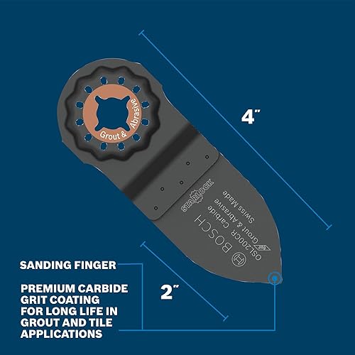 Miniatura 2 de Bosch OSL200CR 2 pulg. Hoja de sierra Starlock multiherramienta oscilante de grano de carburo para dedo
