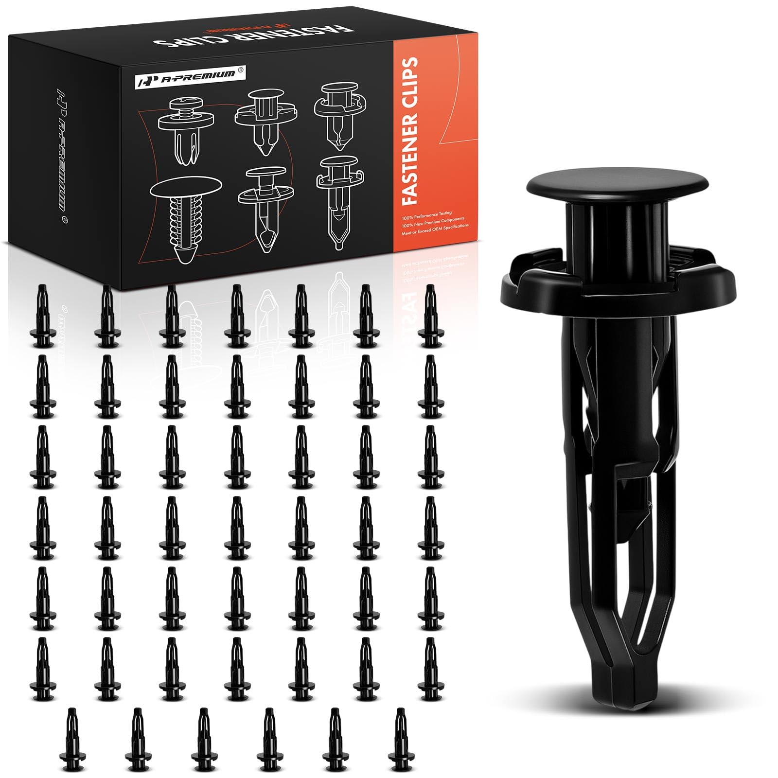 Retenedores de nailon de alta resistencia A-Premium para cubiertas de parachoques 8