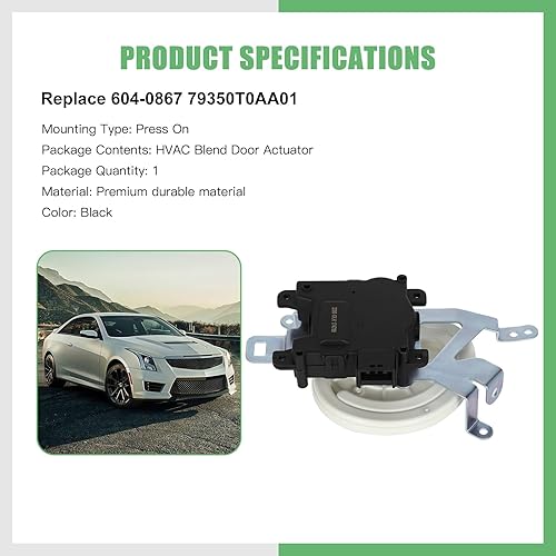 Miniatura 2 de SCITOO Reemplazo de actuador de puerta de mezcla de calentador HVAC para Honda para CR-V 2012-2016 604-0867 palancas de puerta de mezcla de