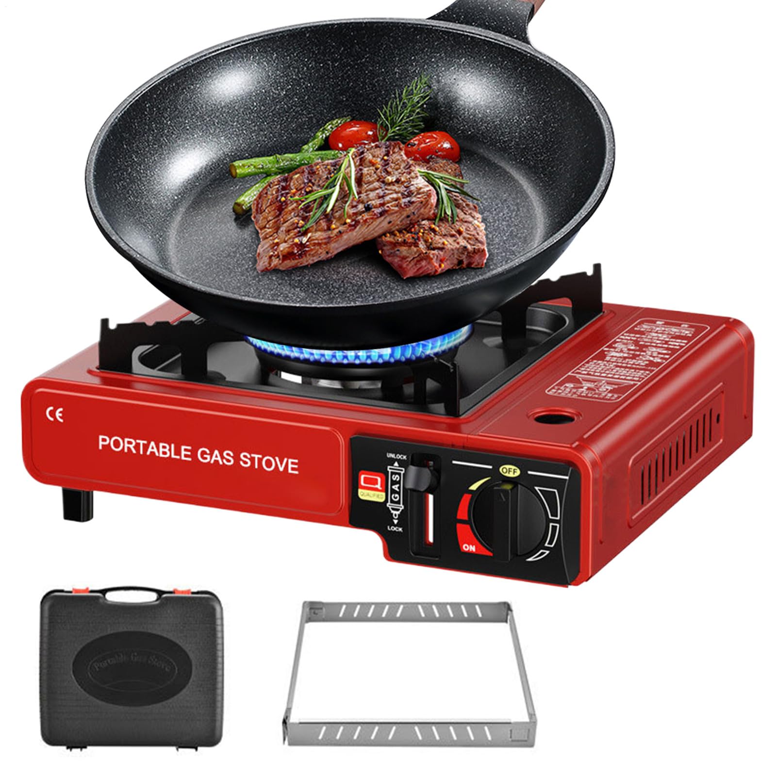 Fornello da Campeggio Fornello Ad Aria Portatile Per Escursionismo | Cucina da Esterno per Preparazione , Ideale per Giardino Zaino in Spalla e Regalo