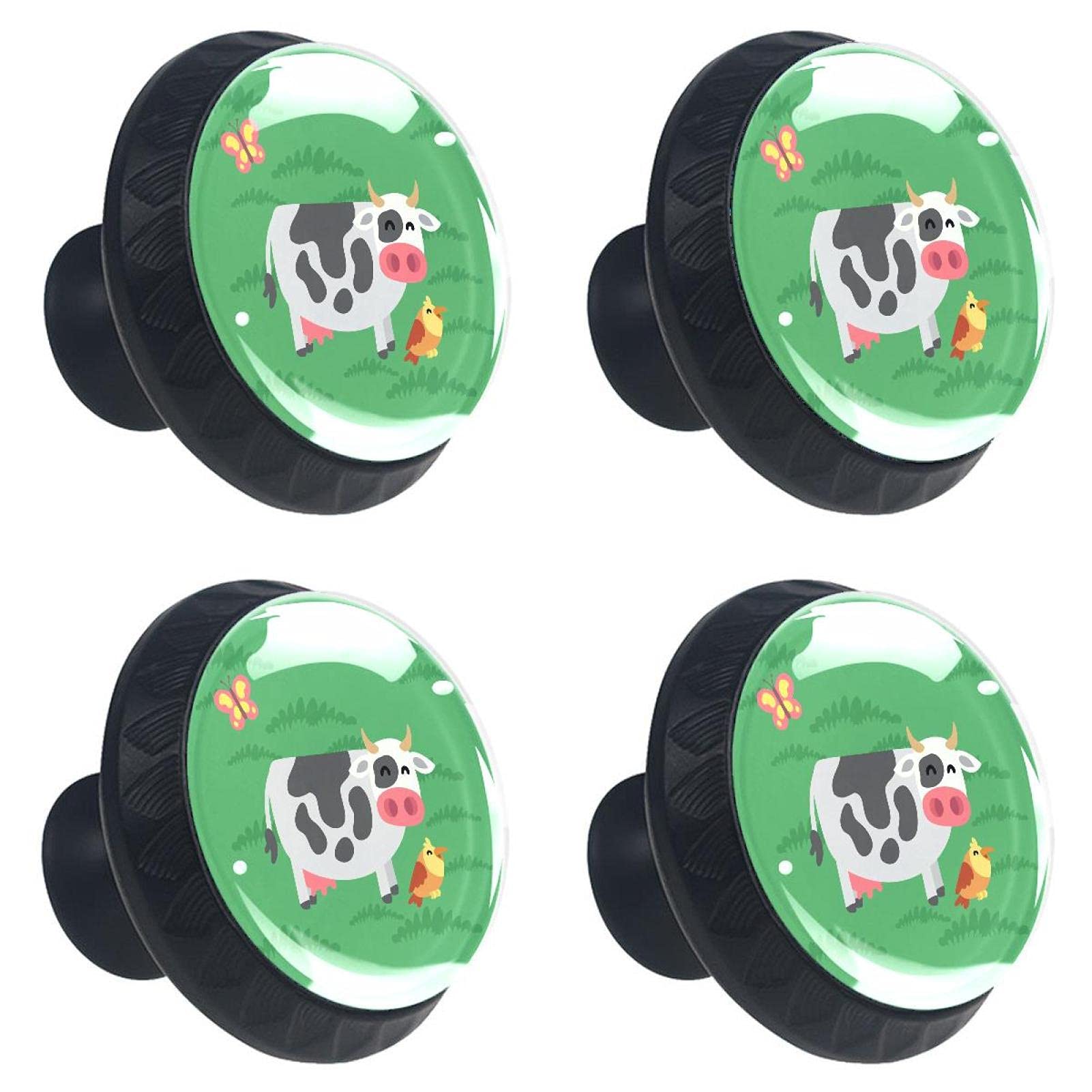 Bouton de tiroir vache verte en verre pour sublimer votre cuisine