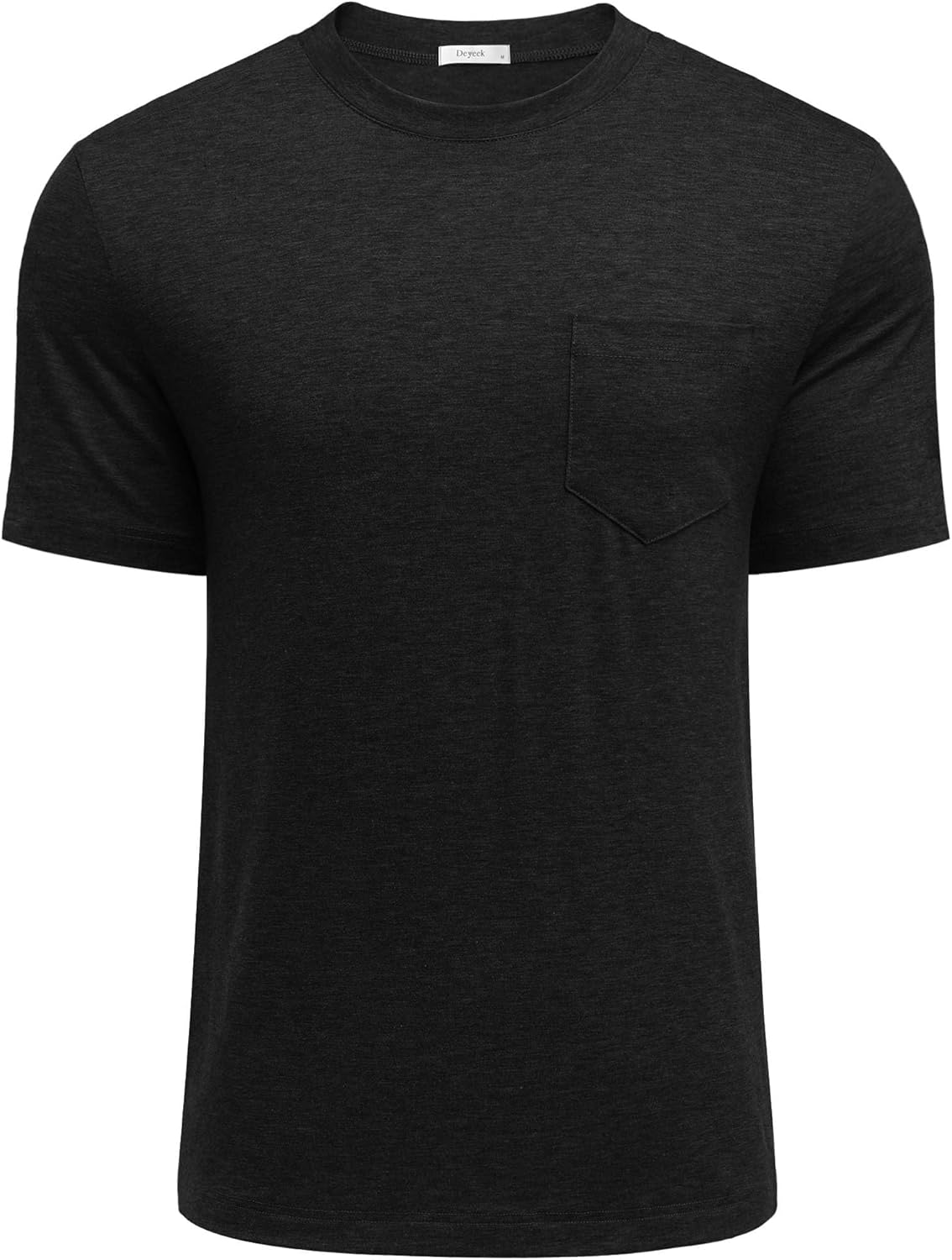 Deyeek Shoulder Surgery Shirts for Men Full Tear Away Short Sleeve T Shirt Adaptive Chemo Clothing with Stick On Fasteners - Image 6