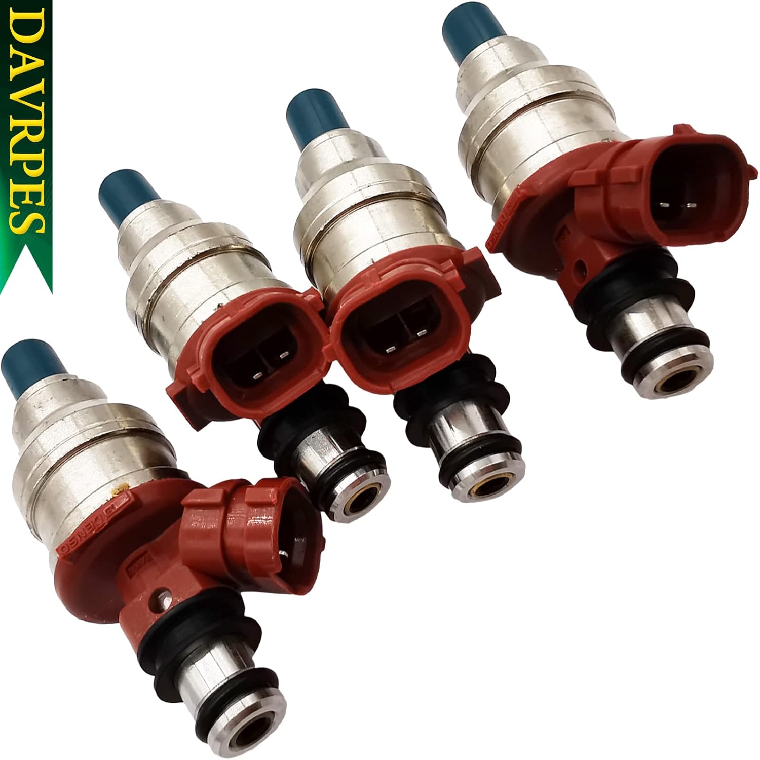 4Pcs 23250-35040 Fuel Injectors Fuel Spray Nozzle 2 Holes Disc Engine For Toyota 4Runner Pickup 2.4L-l4 1989-1995, for Toyota T100 2.4L-l4 1993-1994 Replace#23209-74060｜FJ522｜1955005440｜640161