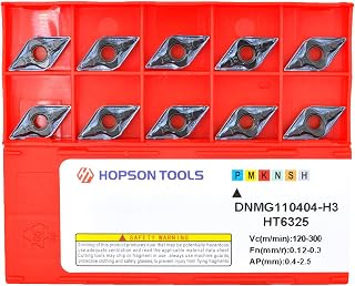 Carbide Turning Inserts DNMG 331 Dnmg110404 for Semi-Finishing Cutting Steel, Dnmg Insert for Lathe Turning Tools, 10 PCS.