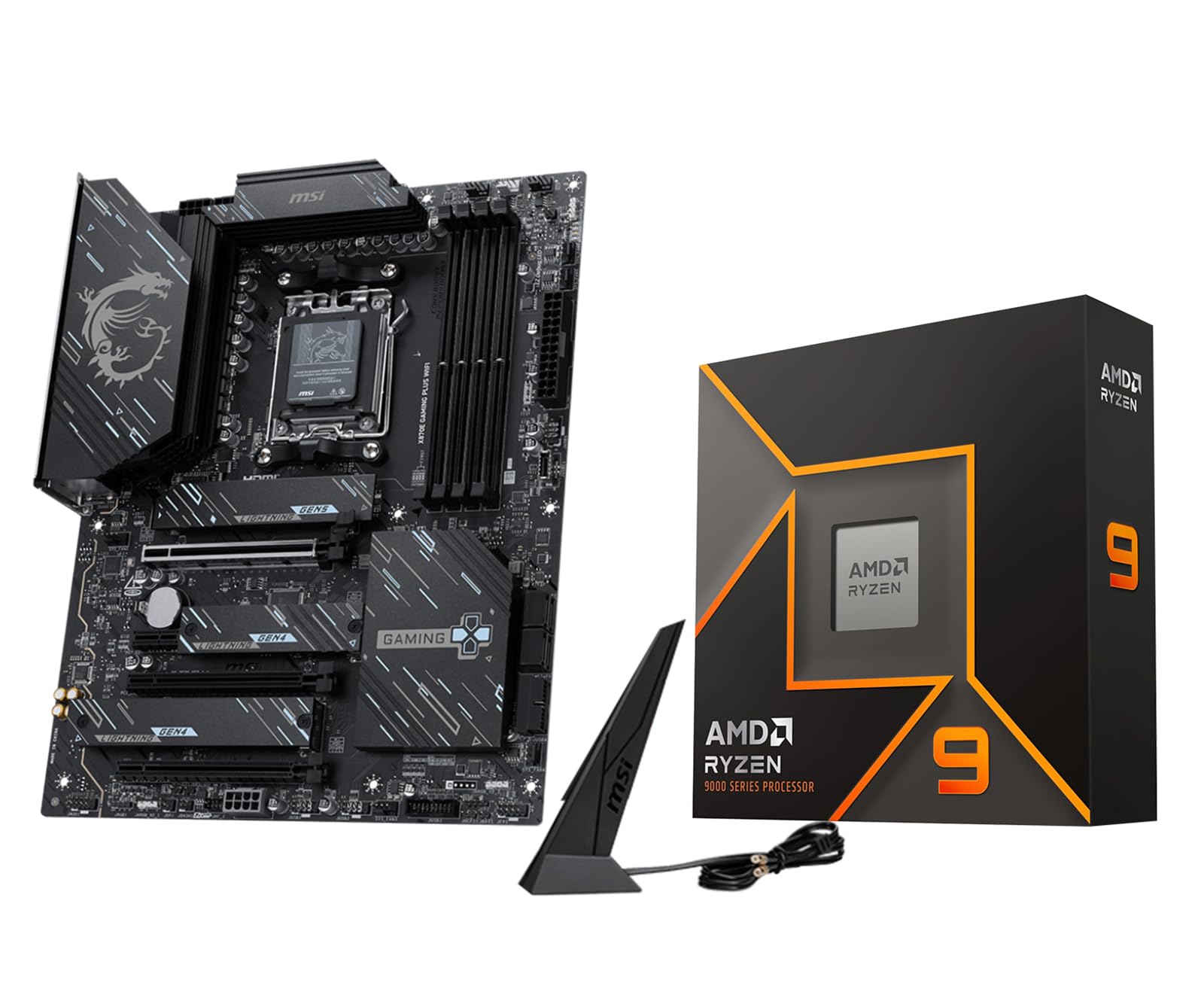 Amazon.com: MICRO CENTER AMD Ryzen 9 9900X CPU Processor with MSI