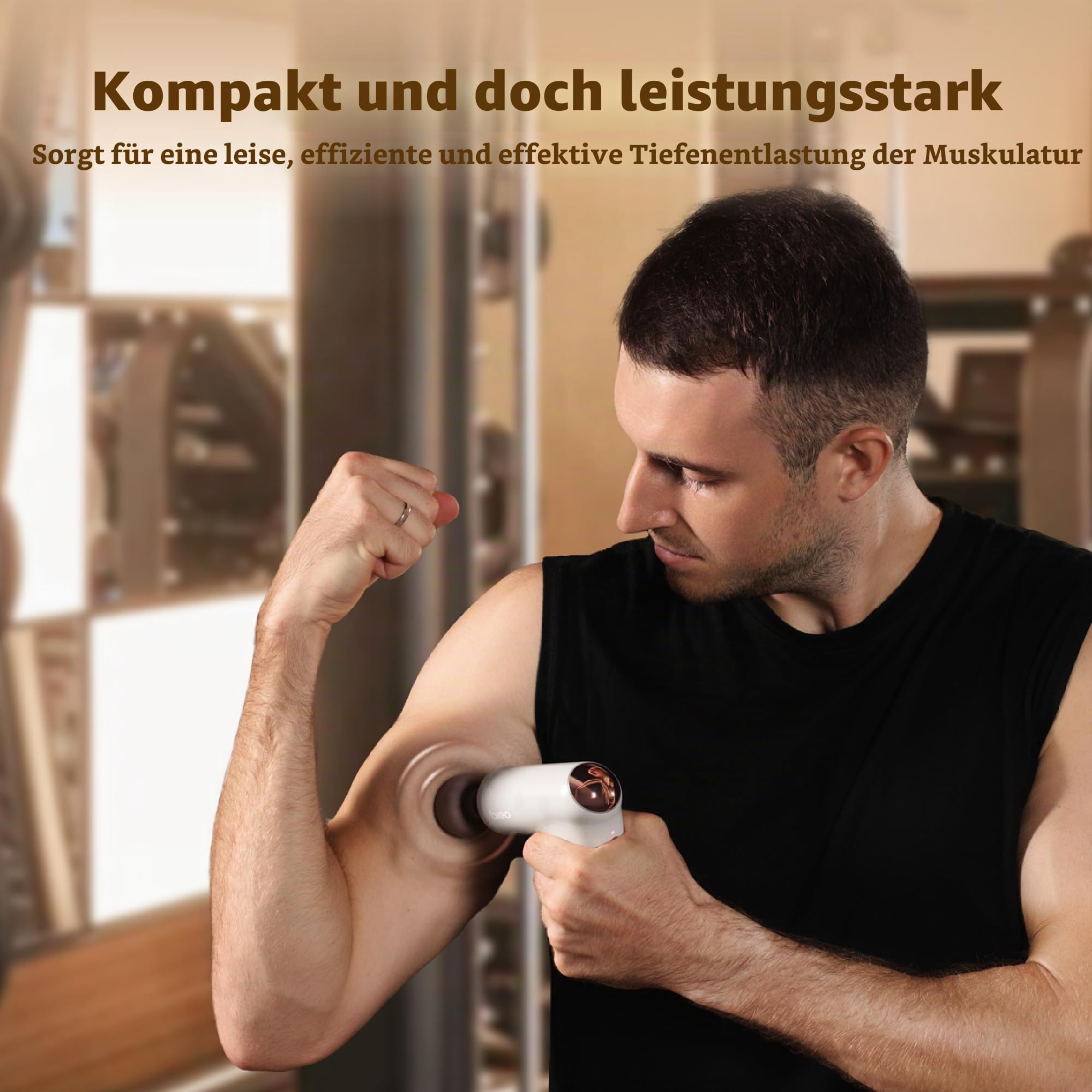 Breo Lucky 7 Massagegerätpistole mit Wärme, Tiefengewebe-Muskelstimulator, Körperentspannung, geräuscharm für die Erholung