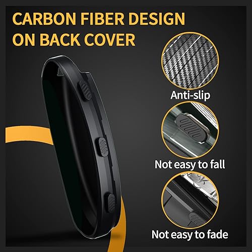 Miniatura 3 de TANGSEN Funda para llavero TPU Compatible con Infiniti EX FX G JX M Q QX Nissan Altima Armada Cube GT-R Murano Versa Textura de fibra de carbono