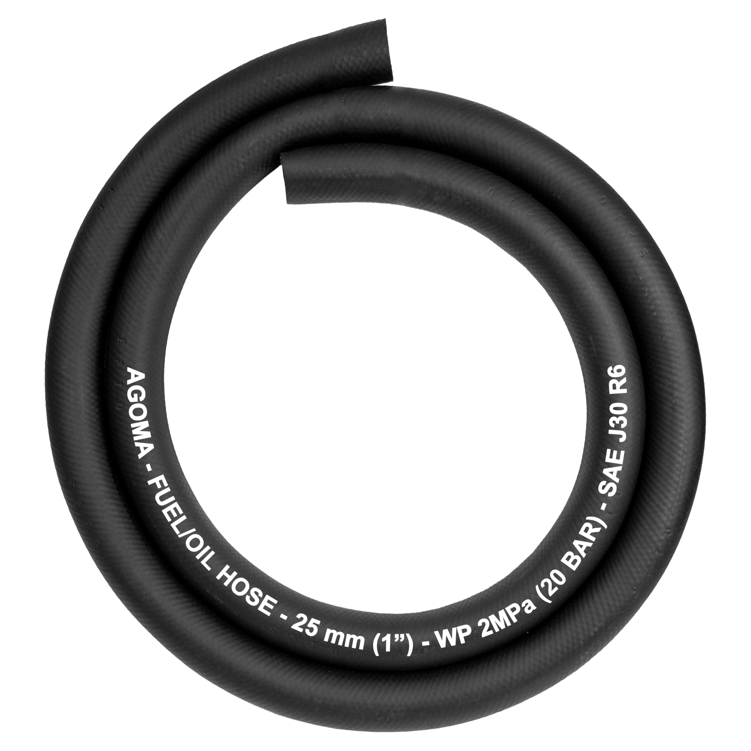 Cost Wise Black 1M Length Rubber Reinforced E10 Engine Nitrile Fuel Tube,Breather Pipe,Oil,Diesel,Petrol,Water Ideal For Cars,Vans And Pick-Ups (25Mm)