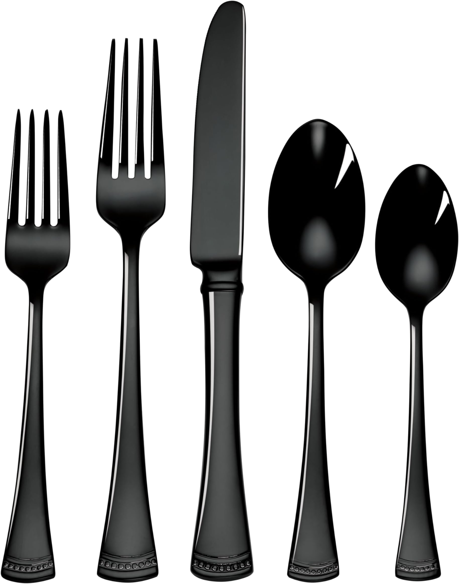 Lenox 893677 Portola Black 20-Piece Flatware Set