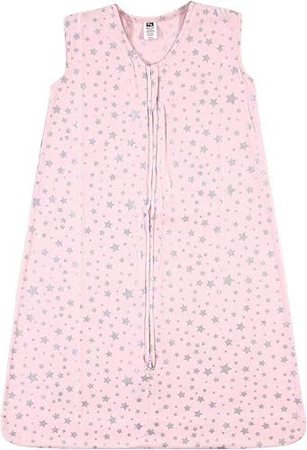 Hudson Baby - Prenda de vestir unisex para bebé, de algodón, sin mangas, tipo saco para dormir, Saco de dormir de algodón sin mangas, saco de