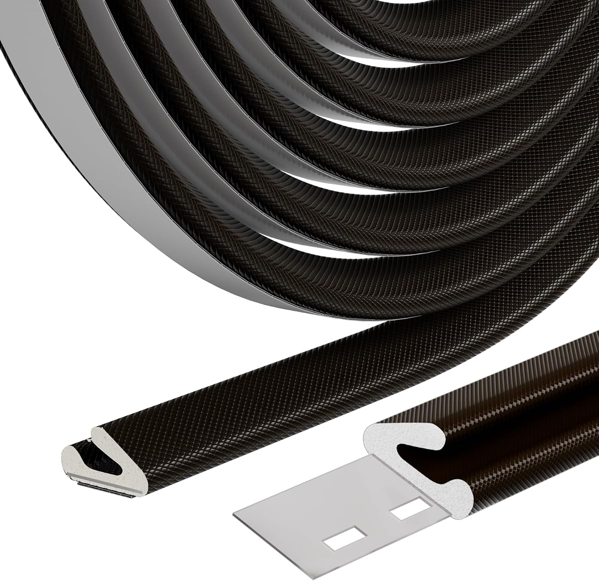 Weather Stripping Door Seal Strip for Door Frame,Winter Window Insulation | Exterior Doors Soundproofing Gap Filler,Window Sealer Weather Stripping,Foam Windows Draft Stopper (Brown,19.7Ft)