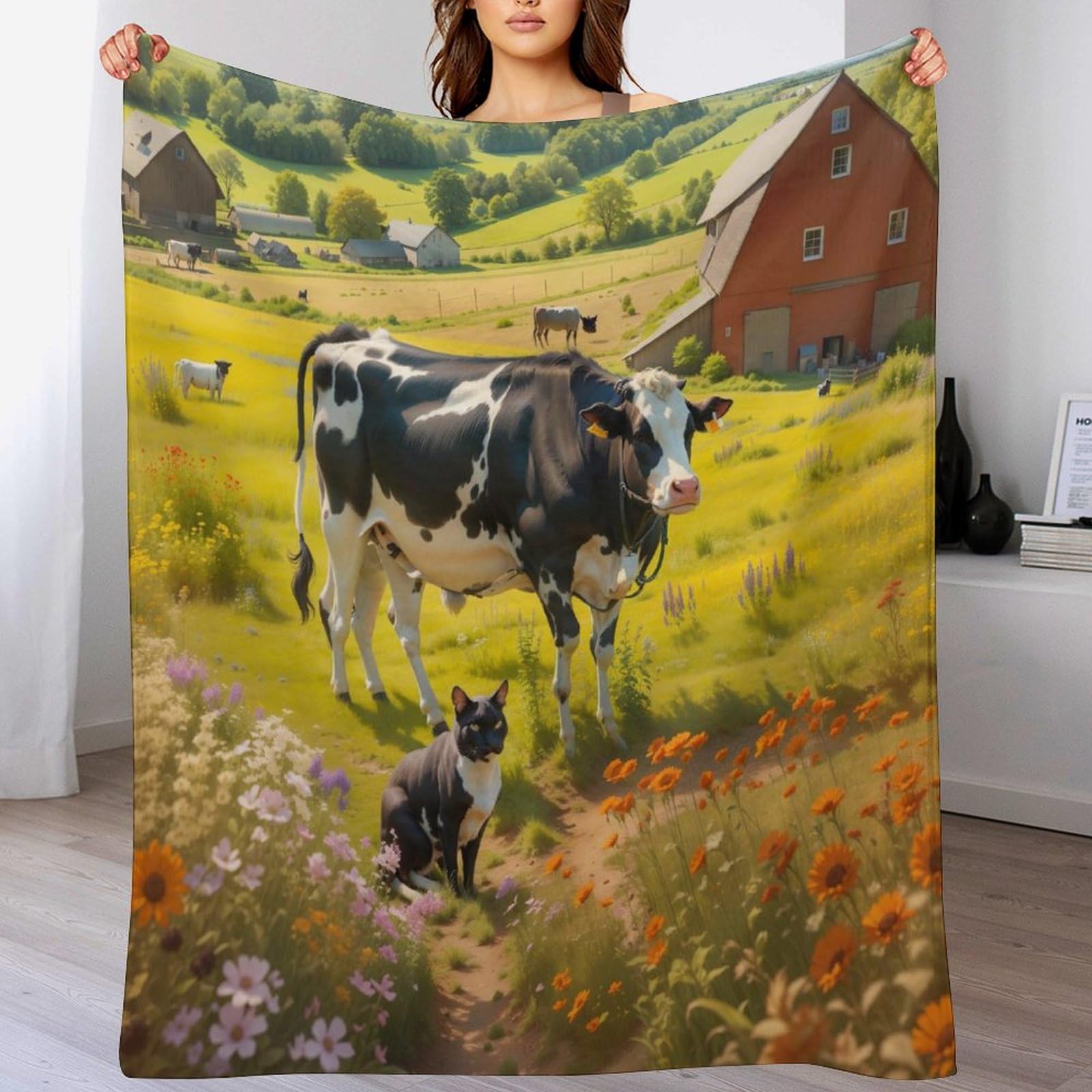 Couverture flannel polaire pour des soirées cocooning confortables sur votre canapé 140x180cm
