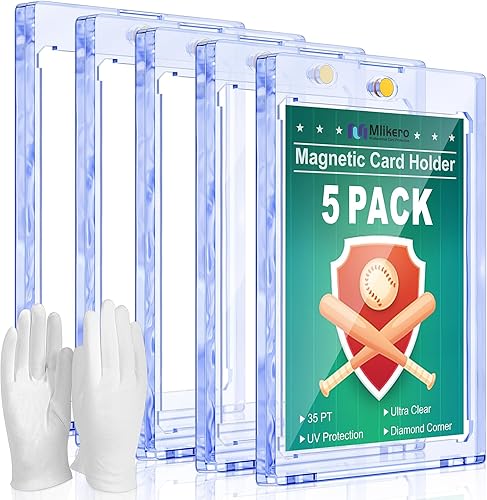 Tarjetero magnético de 5 quilates para tarjetas intercambiables, protectores de tarjetas de 35 puntos, de plástico duro, apto para tarjetas disponible en Yaxa Costa Rica