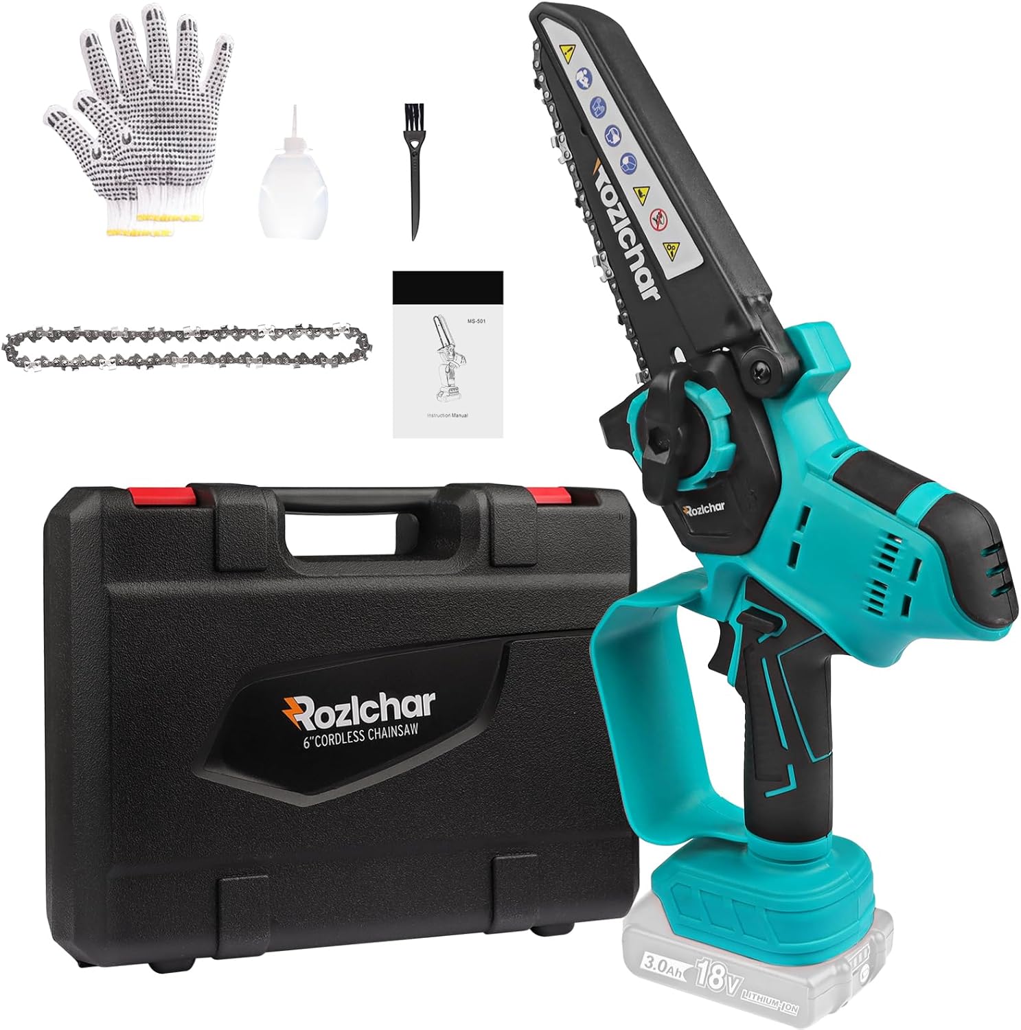 Cordless Mini Chainsaw for Makita 18V Battery, 6 Inch