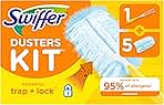 Swiffer Dusters Starter Kit, Kit Includes 1 Handle and 5 Dusters