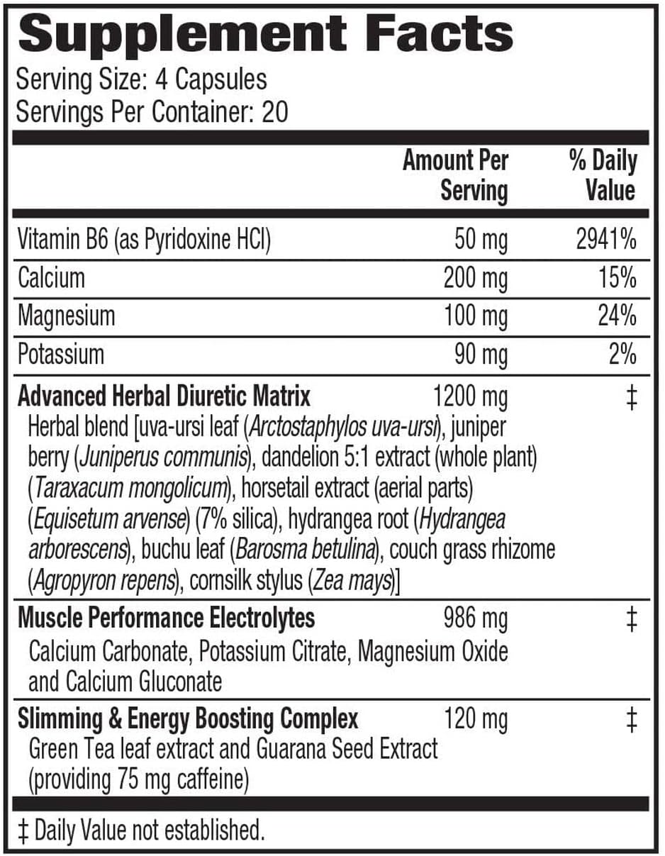 MHP Xpel Dietary Supplement - Maximum Strength Diuretic, 80 Capsules