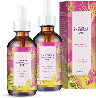 2PCS Cyperus Rotundus Oil, Natural Cyperus Rotundus Oil for Hair Removal, Reducing Body Hair Growth, Shrink Pores,Moisturizing Body Oil For All Skin Types