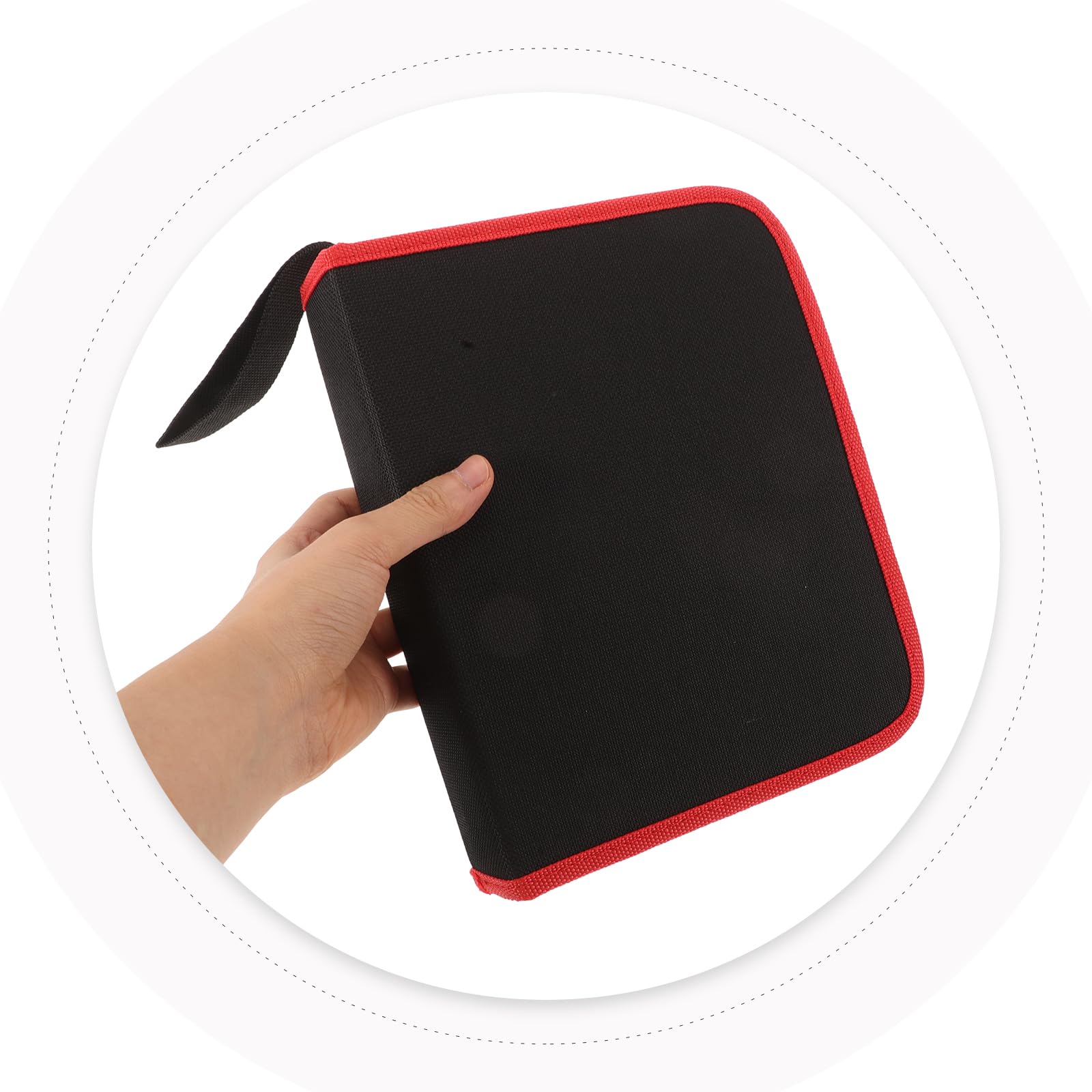 Bolsa De Almacenamiento De Brocas De Tela Oxford Con Asa Organizador Compacto Para Herramientas Portátil Para Bricolaje Y Carpintería 8.97X6.88X1.77 Pulgadas