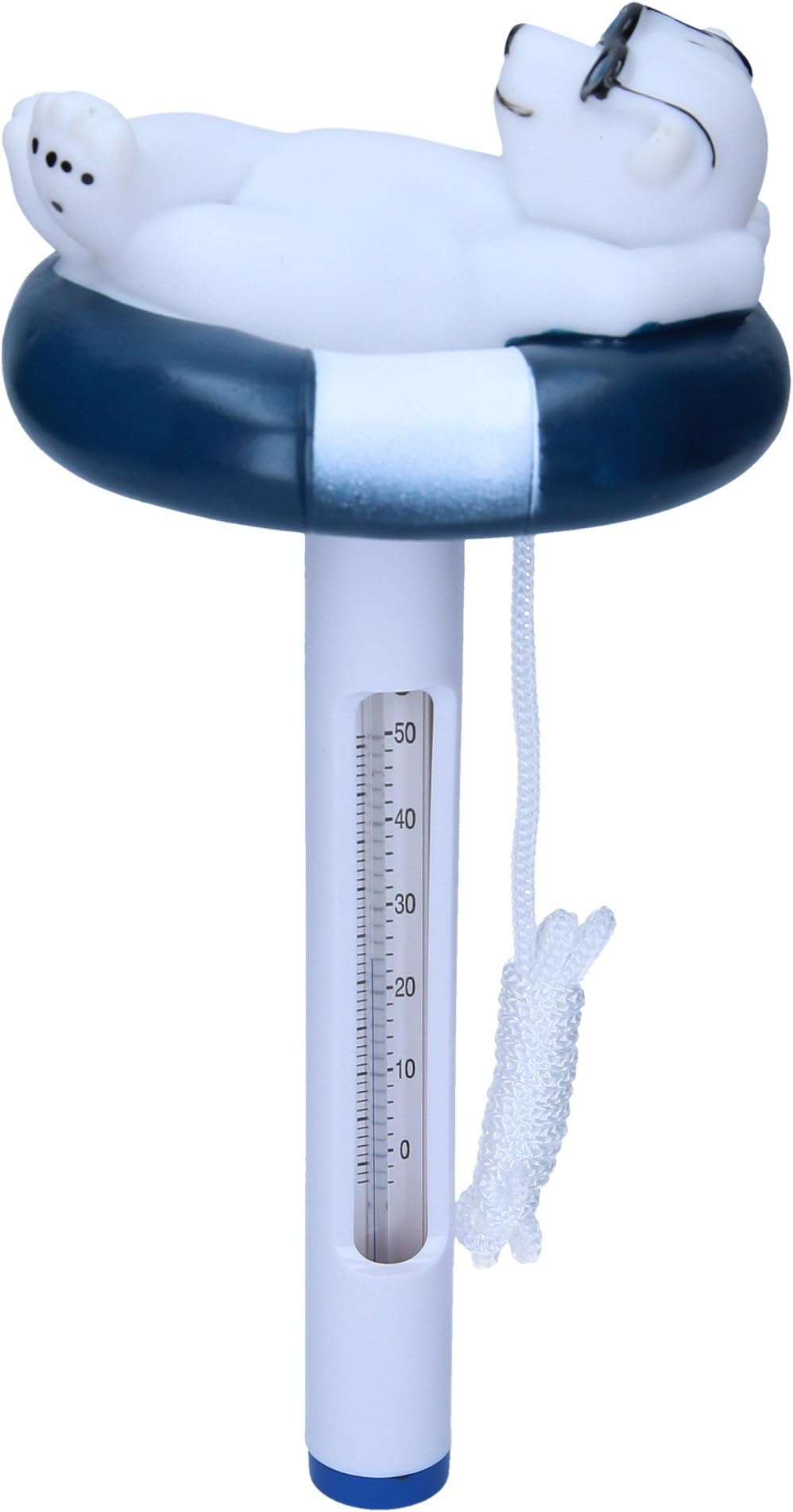 Pool Thermometer with Cool Polar Bear with Sunglasses from SL247, for your Swimming Pool, to control the optimal water temperature
