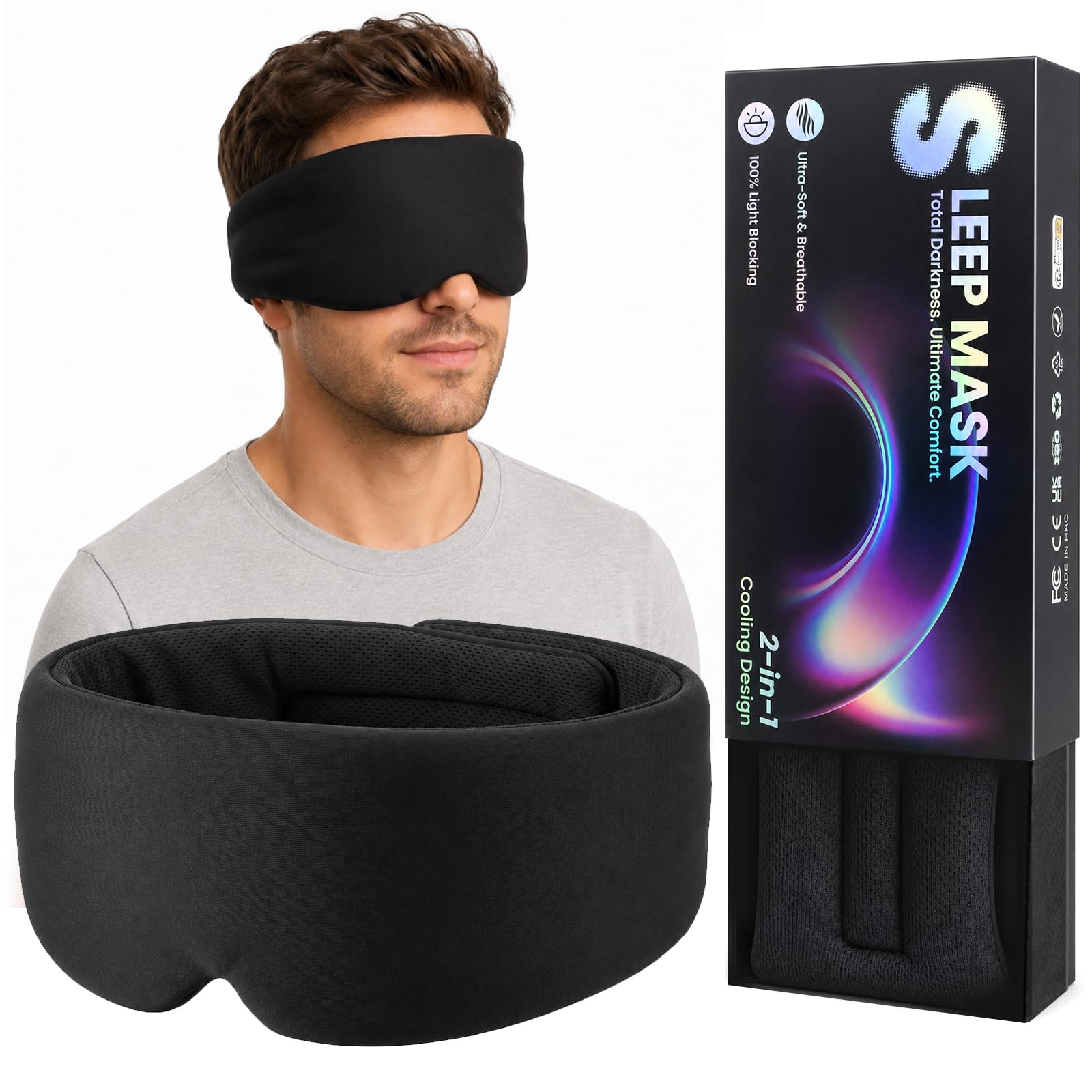 MDMSXXDD Dual-Sided Sleep Mask