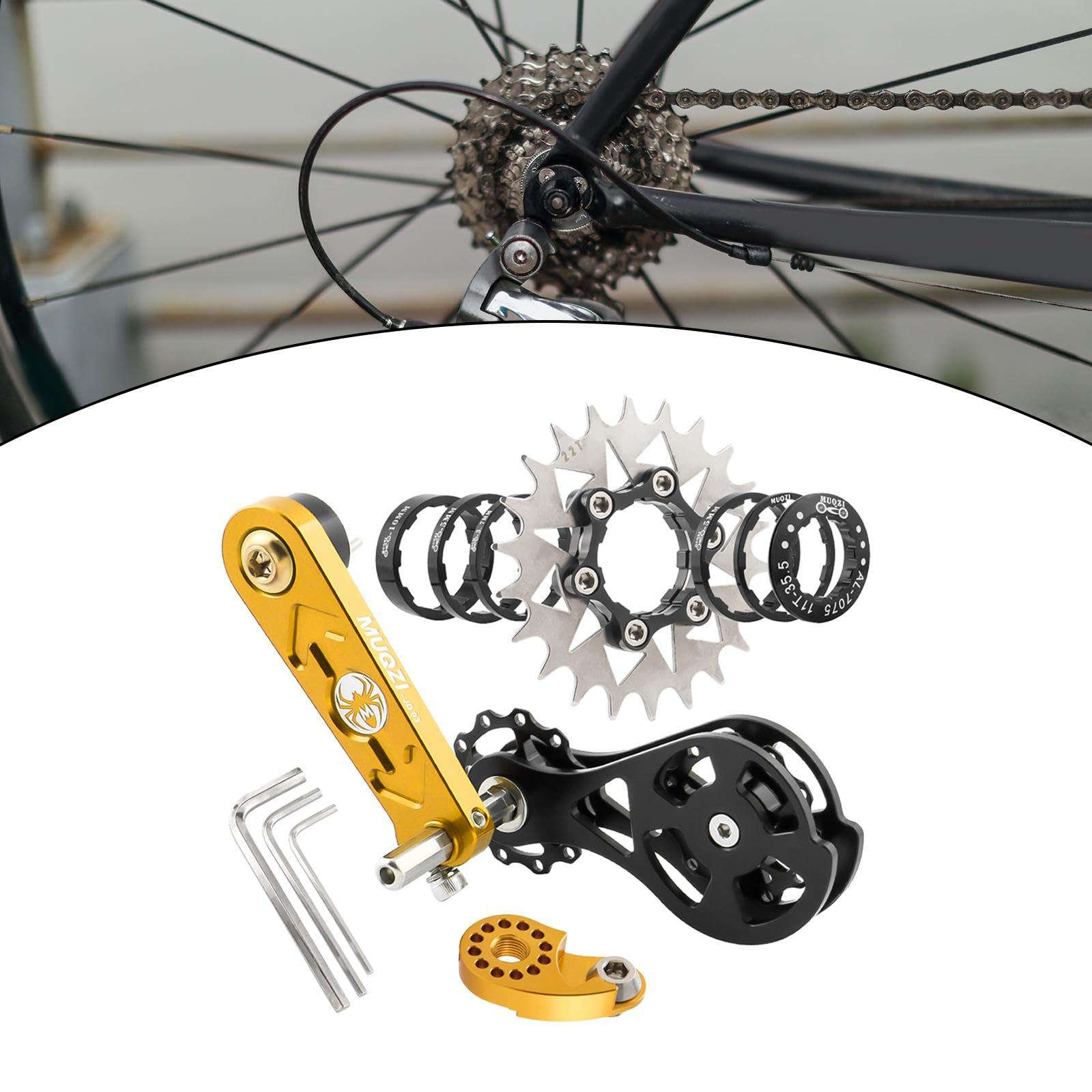 Amazon | Tachiuwa 自転車シングルスピード変換キット、自転車